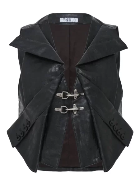 Kamizelka Grace Elwood na sprzączkę czarna