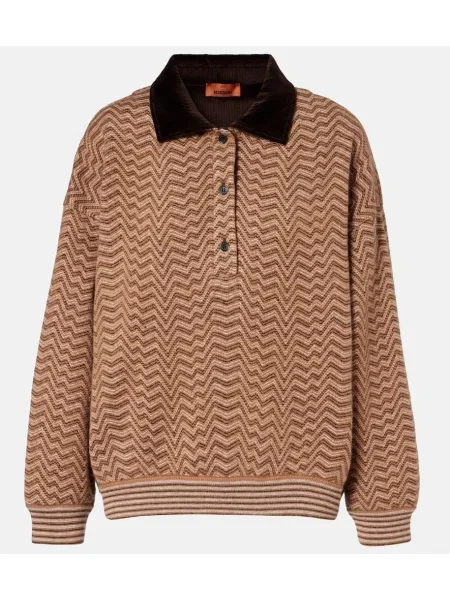 Pulover Missoni de lână maro