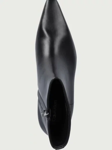 Calvin Klein bokacsizma női bőr KITTEN HEEL ANKLE BOOT LTH fekete