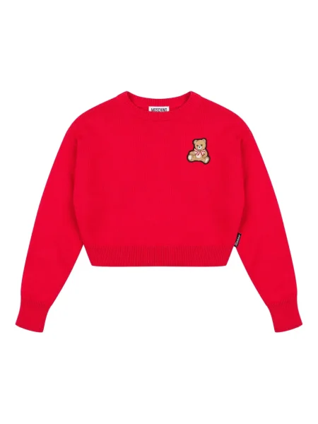 Sweter dziecięcy Moschino czerwony
