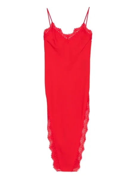 Rochie Nissa cu crăpătură de costum roșu