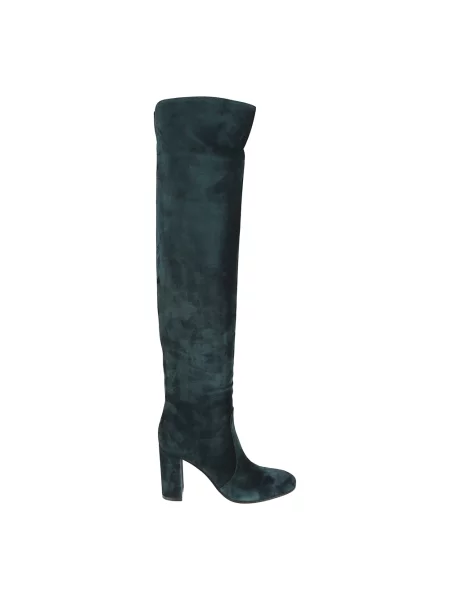 Kozaki Gianvito Rossi zamszowe zielone