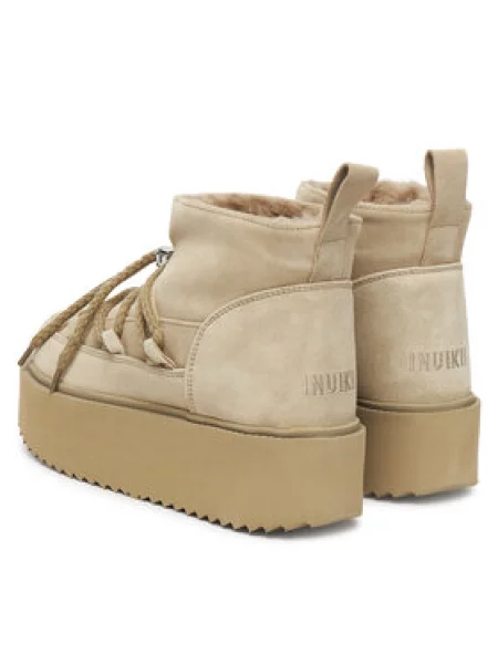 Inuikii Škornji za sneg Classic Low Platform bež