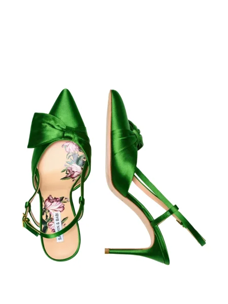 Pantofi cu toc Sachin & Babi cu funde verde