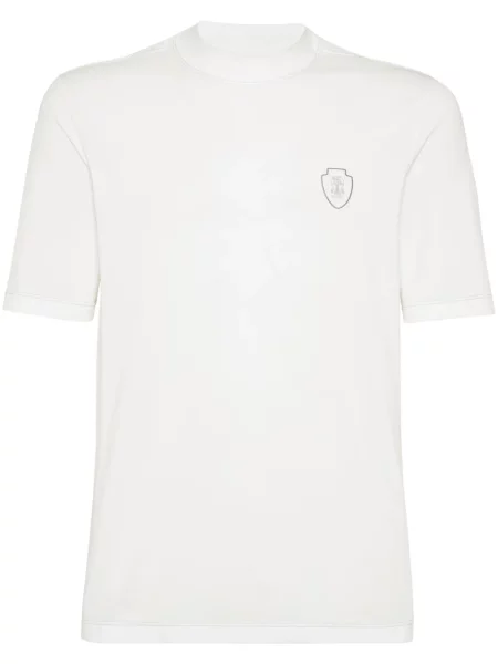 Tričko Brunello Cucinelli bílé