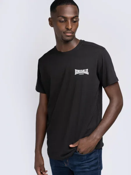 T-shirt o wąskim kroju Lonsdale Elmdon czarna