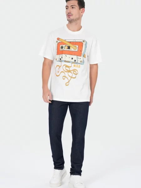 M.O.D MIRACLE OF DENIM Tricou alb
