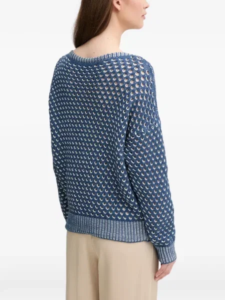 Pulover Benetton ajurat albastru