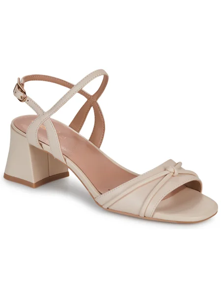 Pantofi Geox din piele bej