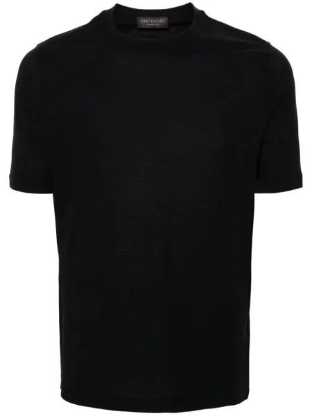 Tricou Dell'oglio cu decolteu rotund albastru