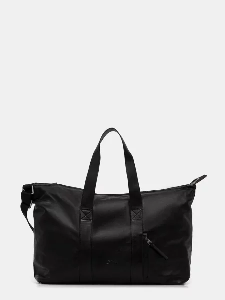 AllSaints geantă de călătorie pentru bărbați din piele KEI negru