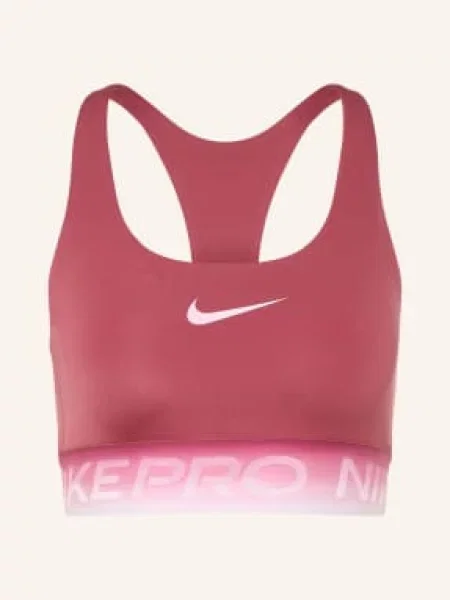 Nike Biustonosz Sportowy Ls Dri-Fit Bra Z Wycięciem rot różowy
