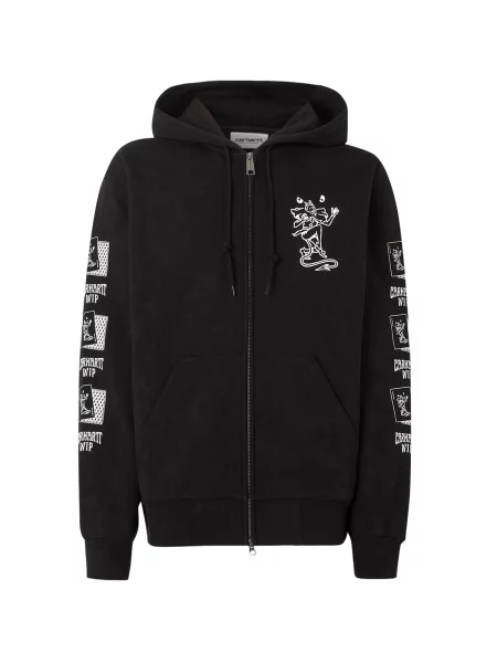 Carhartt WIP Hanorac negru alb