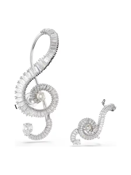 Kolczyki Swarovski białe