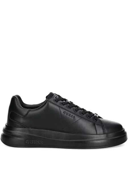 Sneakerși Guess cu platformă cu autograf negru