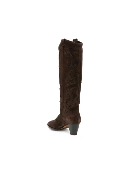 Buty do kostki Ba&sh skórzane brązowe