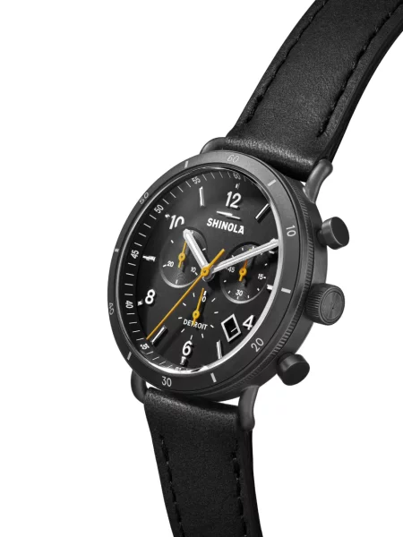 Ceas cronograf Shinola negru