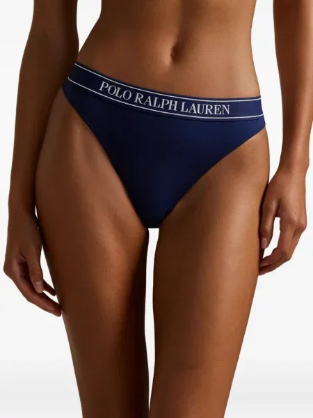 Cu centură chiloți Polo Ralph Lauren cu cataramă din piele de căprioară negru