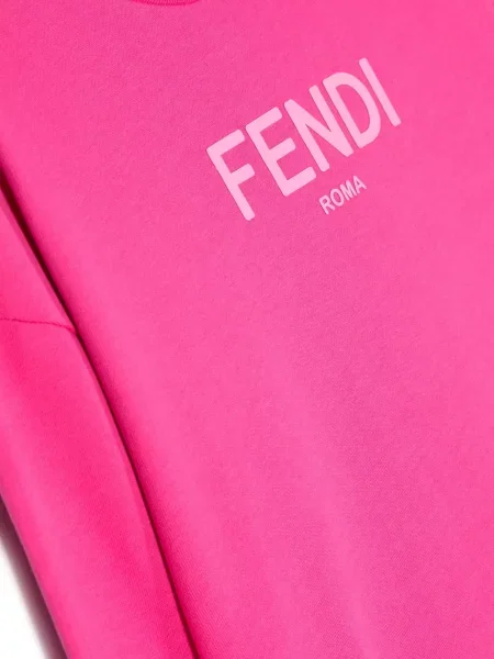 Bluza dziecięca Fendi różowa