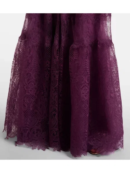 Rochie Costarellos din dantelă violet