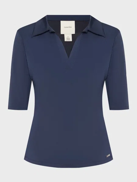 Поло Calvin Klein из джерси синее