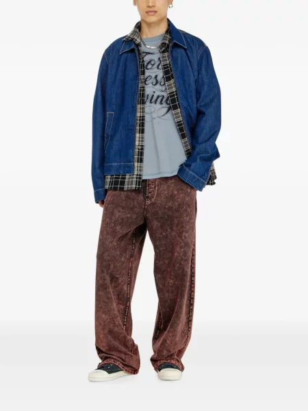 Tricou Diesel cu imagine gri