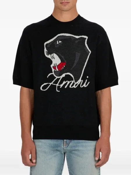 Tricou Amiri scurt negru