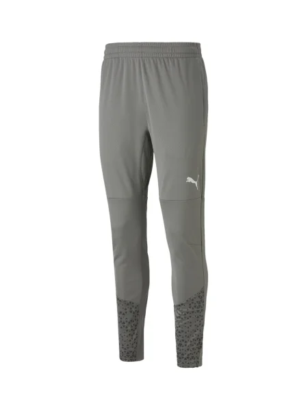 PUMA Sportske hlače TeamCup / tamo siva
