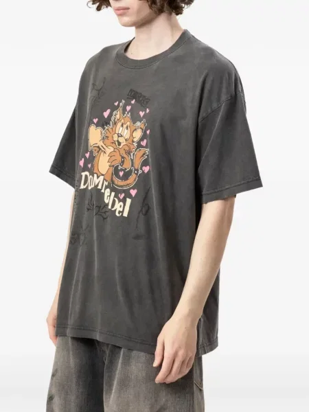 Tricou Domrebel cu imagine gri