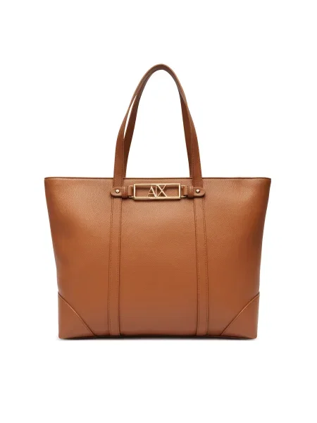 Kabelka Armani Exchange hnedá
