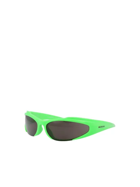 Lniane okulary przeciwsłoneczne Balenciaga zielone