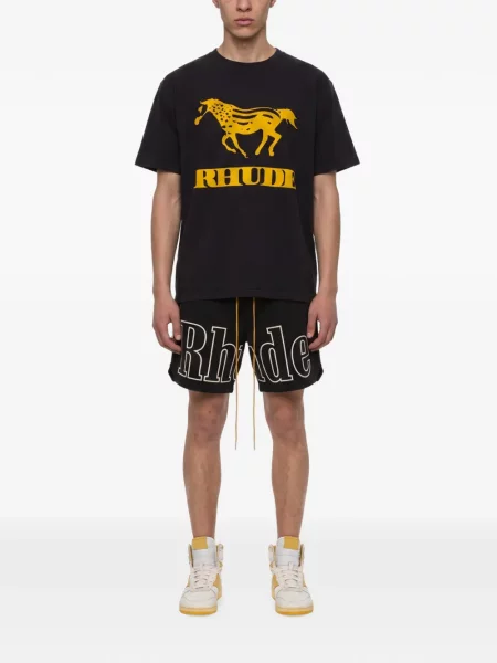 Tricou Rhude cu imagine negru