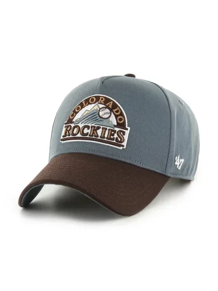 Шапка с козирка 47 brand MLB Colorado Rockies Sure Shot синьо