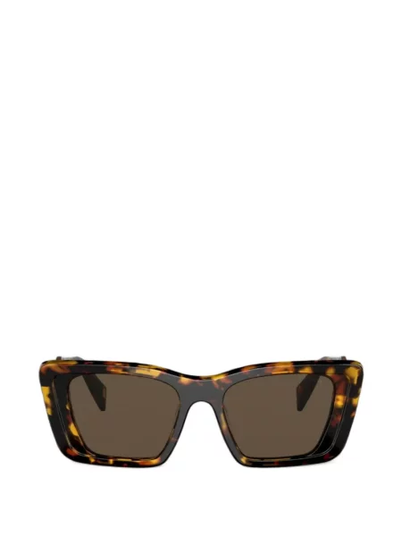 Ochelari de soare Prada Eyewear cu imprimeu geometric maro