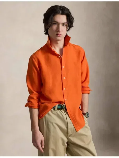 POLO RALPH LAUREN De in cămașă | Custom fit portocaliu