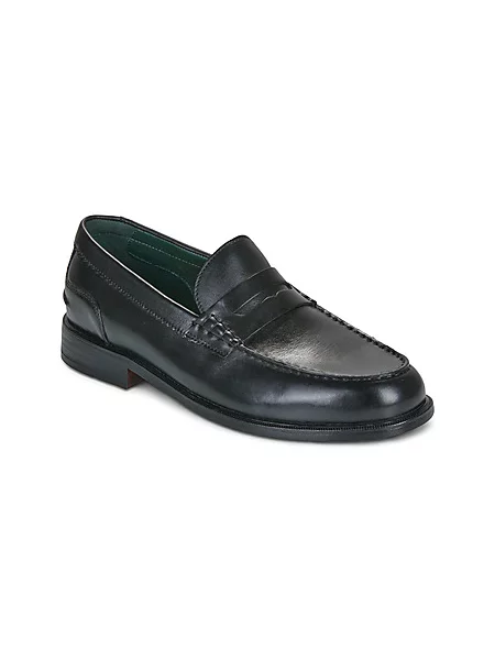 Usnjene superge Clarks črna