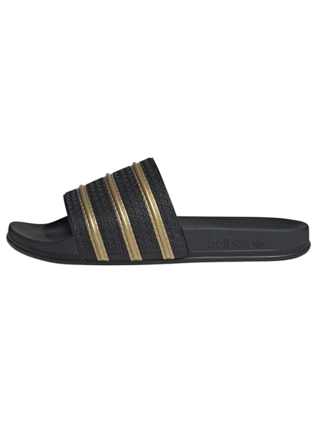 ADIDAS ORIGINALS Saboți Adilette auriu negru
