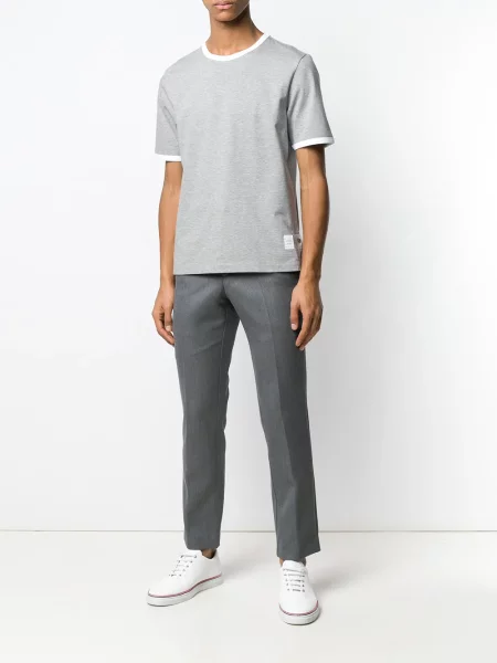 Tričko Thom Browne šedé