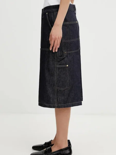 Τζιν σορτς Carhartt WIP W Nixon Double Knee Short μπλε