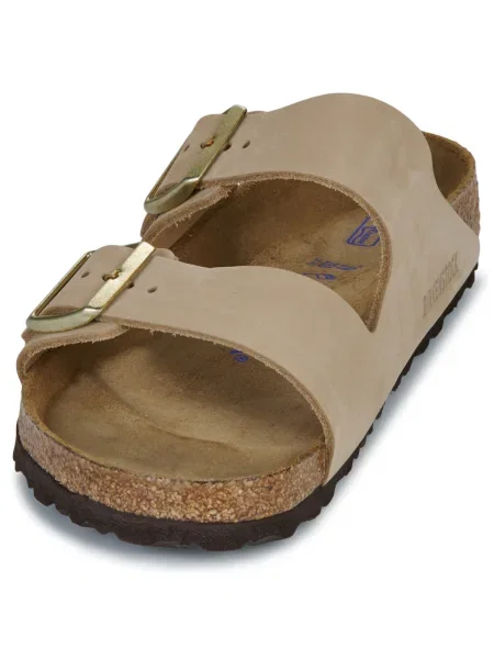 Pantofi Birkenstock din nubuc bej