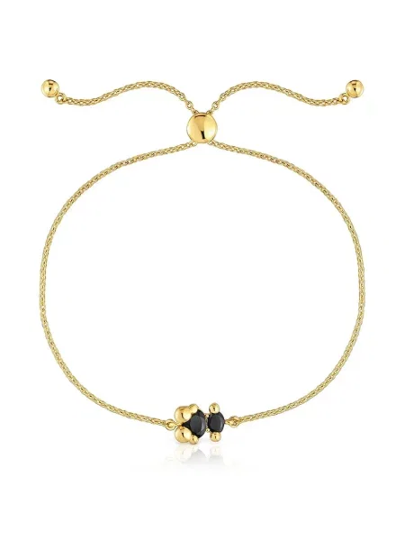 Позлатена сребърна гривна Tous Bold Bear Gem златисто