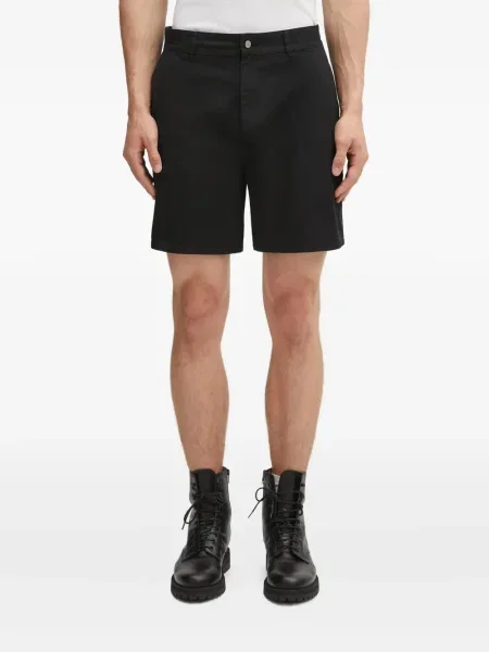 Pantaloni scurți Represent cu broderie cu buzunare aplicate negru