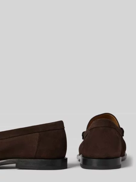 Loafersy z naturalnej skóry bydlęcej model TEVAN_MOCC' Boss
