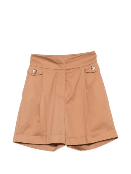 Pantaloni scurți Twenty Easy Kaos cu talie înaltă maro