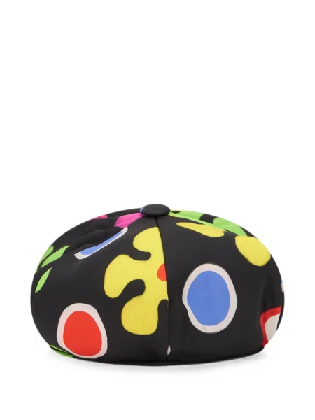Șapcă Moschino cu model floral cu imagine negru