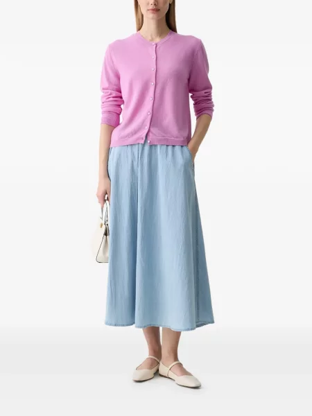 Cardigan Benetton cu perle roz