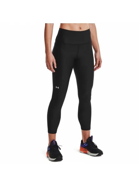 Legginsy Under Armour o krotszym kroju z nadrukiem czarne