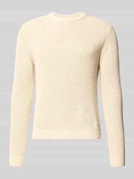 Sweter o kroju regular fit z czystej bawełny model DORIAN CREW' Pepe Jeans beżowy