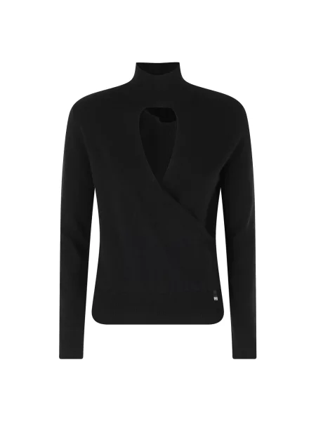 Sweter z golfem Herno czarny