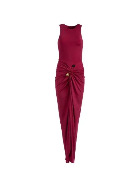 Rochie midi Silvia Tcherassi drapată roșu